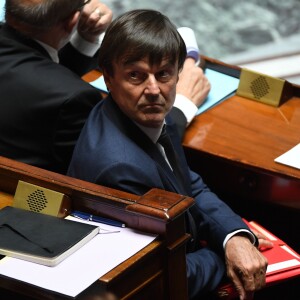 Nicolas Hulot lors d'une séance de questions au gouvernement à l'Assemblée Nationale à Paris, le 5 juillet 2017. © Lionel Urman/Bestimage