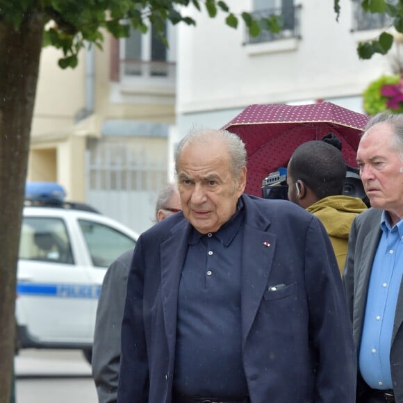 Pierre Benichou lors des obsèques de Claude Rich en l'église Saint-Pierre-Saint-Paul d'Orgeval à Orgeval le 26 juillet 2017.26/07/2017 - Orgeval