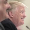 Donald Trump a rencontré les représentants de compagnies américaines dans la East Room à la Maison Blanche à Washington. Le 19 juillet 2017