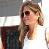 Jennifer Aniston et son mari Justin Theroux sortent d' un immeuble à New York Le 19 Juillet 2017  New York, NY - Happy couple Jennifer Aniston and husband Justin Theroux step out to start their day in New York.19/07/2017 - New York