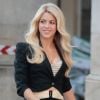 La chanteuse Shakira en tournage pour une publicité à Barcelone le 30 novembre 2016