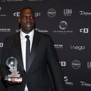 Omar Sy à la press Room de la 11e cérémonie des Globes de Cristal au Lido à Paris le 30 janvier 2017. © CVS / Bestimage