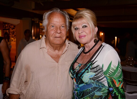 Exclusif - Massimo Gargia, Ivana Trump - Soirée Marcel Campion sur la plage de la Bouillabaisse à Saint-Tropez le 3 aout 2017. © Rachid Bellak/Bestimage