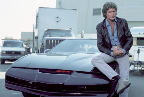 David Hasselhoff et KITT dans K2000.