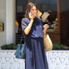 Exclusif - Nikki Reed, enceinte, est allée déjeuner au restaurant M Cafe à Beverly Hills. Le 16 mai 2017.