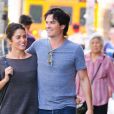 Nikki Reed et son mari Ian Somerhalder font du shopping dans les rues de New York, le 21 septembre 2016
