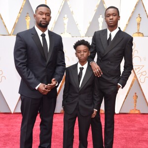 Trevante Rhodes, Alex R. Hibbert, Ashton Sanders ("Moonlight") - 89ème cérémonie des Oscars à Hollywood, le 26 février 2017. © Lisa O'Connor/Zuma Press/Bestimage