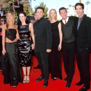 Jennifer Aniston, Courtney Cox, Matt Leblanc, Lisa Kudrow, Matthew Perry et David Schwimmer ("Friends") à Los Angeles. Mars 1999.