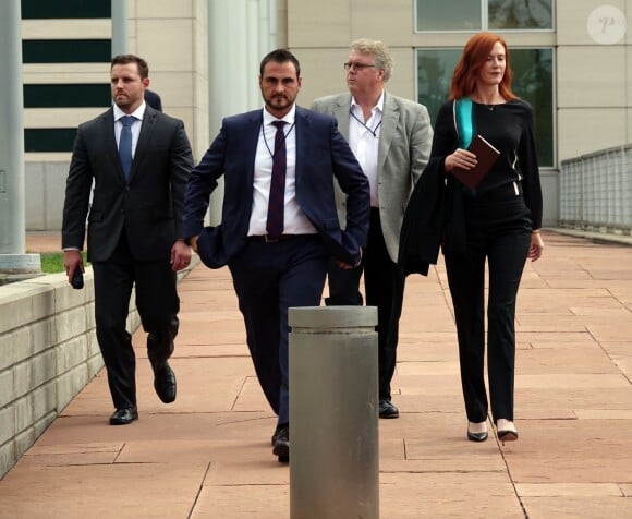 Tree Paine (l'attachée de presse de Taylor Swift) à la sortie du tribunal lors du 2ème jour du procès qui oppose la chanteuse et D.Mueller à Denver, le 8 août 2017.