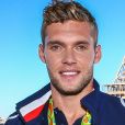 France's Kevin Mayer reacts during the Men's Heptathlon the during day