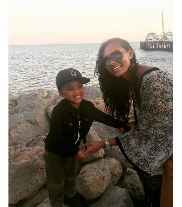Evelyn Lozada et son fils, fruit de sa relation avec Carl Crawford, photo Instagram mars 2017.