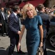 Le maire de Nice, Christian Estrosi, le président de la République Emmanuel Macron, sa femme Brigitte Macron (Trogneux) - Le président de la République est reçu par l'hôtel de ville de Nice pour un entretien avant la cérémonie d'hommage aux victimes de l'attentat du 14 juillet 2016 à Nice, le 14 juillet 2017. © Cyril Moreau/Bestimage