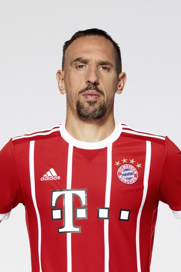 Portrait officiel de Franck Ribéry pour la saison 2017/2018 au Bayern Munich.