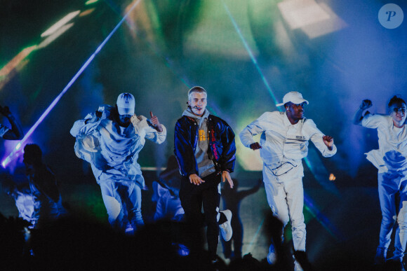 Justin Bieber en concert à Sydney, en Australie, le 15 mars 2017.