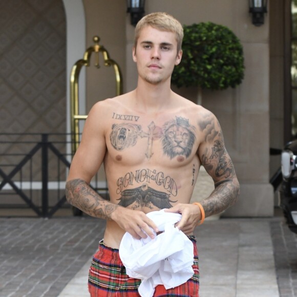 Exclusif - Justin Bieber à Beverly Hills le 19 juillet 2017.