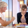 L'animatrice Anne-Elisabeth Lemoine - Julie Gayet invitée de "C à vous" sur France 5, le 28 août 2017.