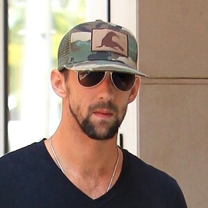 Exclusif - Le nageur américain Michael Phelps sur Rodeo Drive à Beverly Hills, le 14 juillet 2017