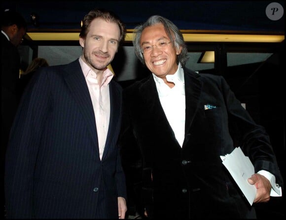 Ralph Fiennes et David Tang à l'after party de la première de The White Countess au Dorchester en mars 2006