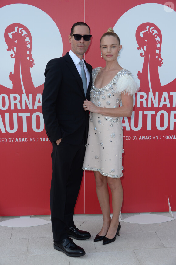 Michael Polish et sa femme Kate Bosworth au photocall de "Women's Tales" organisé par Miu Miu lors du 74e Festival International du Film de Venise (Mostra), le 31 août 2017.