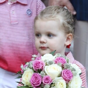 La princesse Gabriella durant le traditionnel pique-nique des monégasques au parc Princesse Antoinette à Monaco le 1er septembre 2017. © Olivier Huitel/Pool restreint Monaco/Bestimage