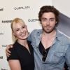 Katrina Patchett et son compagnon Valentin D'Hoore - Le coq sportif et Guerlain organisent une soirée pour célébrer le lancement de leur collaboration, au flagship le coq sportif boulevard Saint-Germain à Paris, France, le 31 mai 2017. © Rachid Bellak/Bestimage