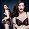 Liv Tyler pose pour la ligne de lingerie Essence de Triumph, collection Automne/Hiver.