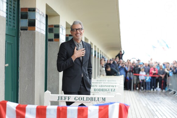 Jeff Goldblum - Inauguration de la cabine de Jeff Goldblum sur les planches lors du 43ème Festival du Cinéma Américain de Deauville, France, le 3 septembre 2017.
