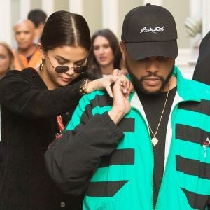 Selena Gomez et son compagnon The Weeknd sont allés faire du shopping chez Louis Vuitton dans le quartier SoHo à New York, le 3 septembre 2017