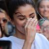 Selena Gomez va à la rencontre des ses fans pendant sa séance de shopping à New York, le 4 septembre 2017.