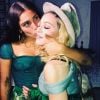 Madonna avec sa fille aînée Lourdes, lors de sa fête d'anniversaire. Instagram, août 2017.