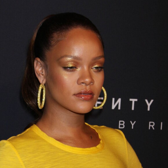 Rihanna à la soirée de lancement de sa marque de produits de beauté "Fenty Beauty by Rihanna" à New York, le 7 septembre 2017.