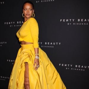 Rihanna à la soirée de lancement de sa marque de produits de beauté "Fenty Beauty by Rihanna" à New York, le 7 septembre 2017.