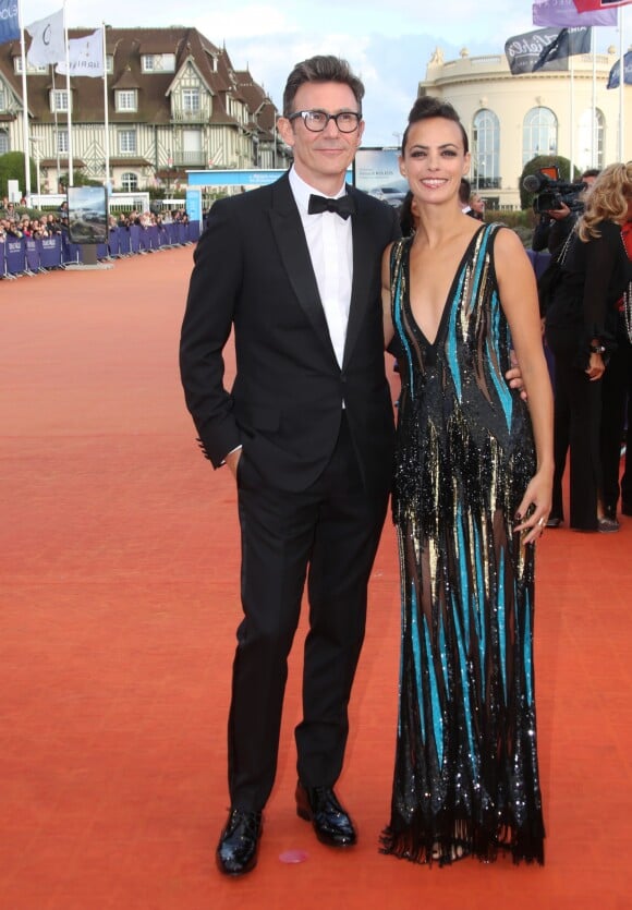 Michel Hazanavicius et sa femme Bérénice Bejo à la première de "Le Château de Verre" lors de la soirée de clôture du 43ème Festival du Cinéma Américain de Deauville, le 9 septembre 2017. © Denis Guignebourg/Bestimage