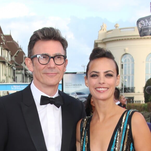 Michel Hazanavicius et sa femme Bérénice Bejo à la première de "Le Château de Verre" lors de la soirée de clôture du 43ème Festival du Cinéma Américain de Deauville, le 9 septembre 2017. © Denis Guignebourg/Bestimage