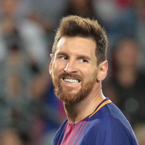 Lionel Messi - Premier match du joueur français Ousmane Dembélé avec le FC Barcelone à Barcelone le 9 septembre 2017.
