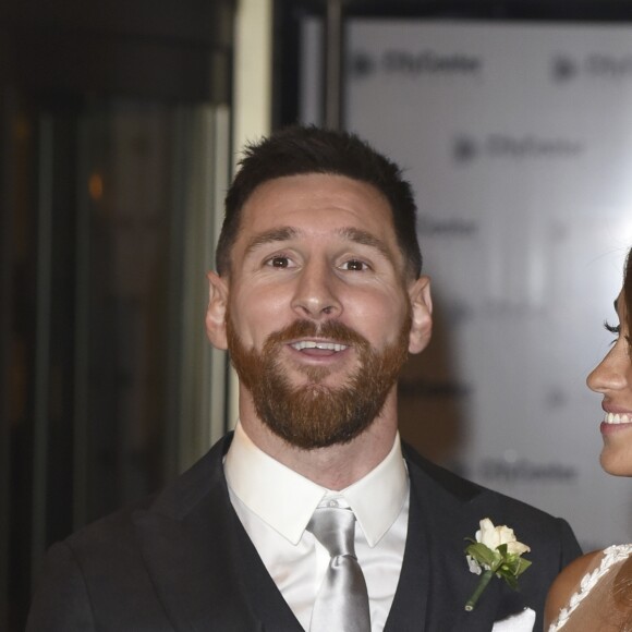 Mariage de Lionel Messi et de Antonella Roccuzzo au City Center à Rosario, le 30 juin 2017.