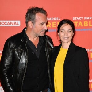 Jean Dujardin et sa compagne Nathalie Péchalat - Avant-première du film "Le Redoutable" au cinéma du Panthéon à Paris, France, le 11 septembre 2017. © Coadic Guirec/Bestimage