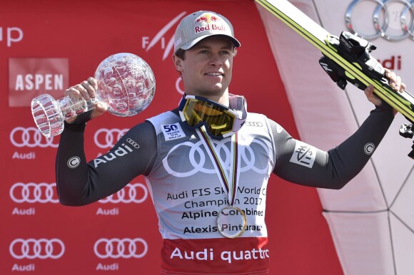 Alexis Pinturault en mars 2017 à Aspen lors de la Coupe du monde de ski alpin.