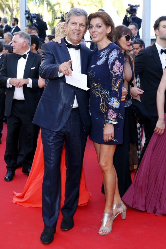 Patrick Chêne et sa femme Laurence - Montée des marches du film "Mal de pierres" lors du 69ème Festival International du Film de Cannes. Le 15 mai 2016. © Borde-Jacovides-Moreau/Bestimage