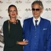 Veronica Berti et son mari Andrea Bocelli au dîner caritatif à la Villa Madama dans le cadre de la Celebrity Fight Night à Venise, le 9 septembre 2017.