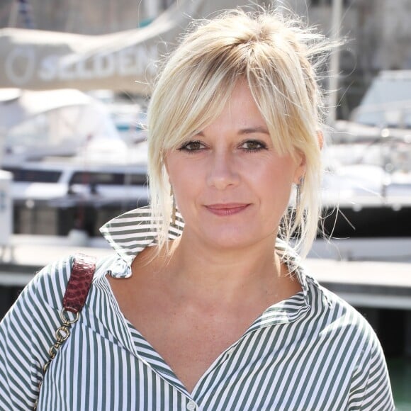 Flavie Flament - Photocall du téléfilm "La consolation" lors de la 19ème édition du Festival de la Fiction TV de la Rochelle, La Rochelle, le 15 septembre 2017. © Patrick Bernard/Bestimage