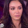 Nabilla fond en larmes dans le "Mad Mag" sur NRJ 12. Elle était très émue de retrouver Ayem Nour. Le 20 septembre 2017.