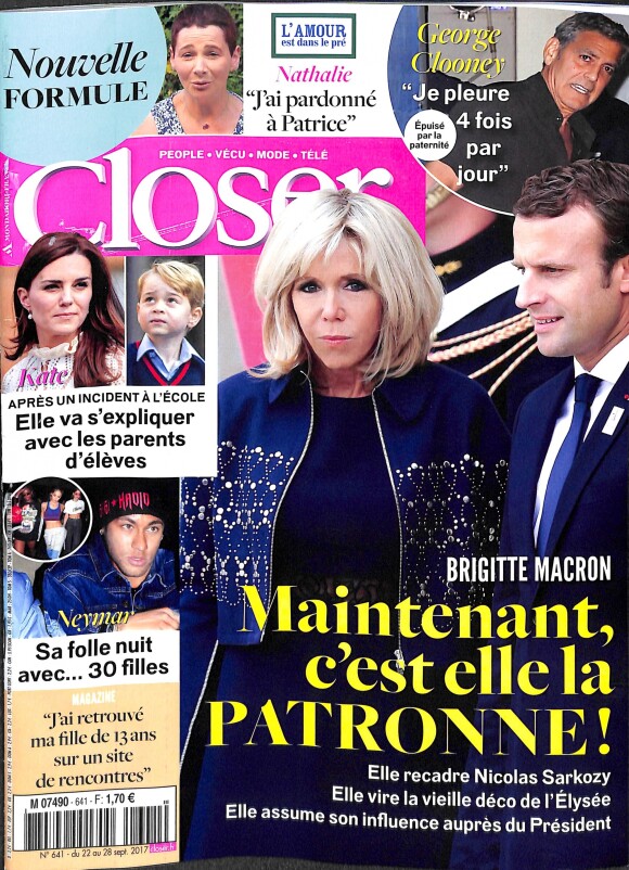 Magazine Closer en kiosques le 22 septembre 2017.