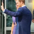 Le prince Harry arrive au CAMH, centre pour jeunes dépressifs à Toronto au Canada le 23 septembre 2017, 26 ans après une visite de sa mère la princesse Diana à la même structure.
