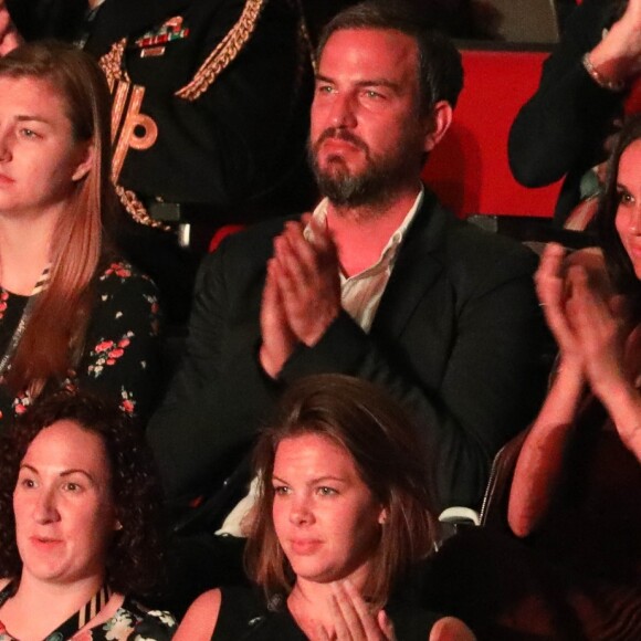 Meghan Markle a assisté le 23 septembre 2017 à la cérémonie d'ouverture des 3e Invictus Games fondés par le prince Harry, à Toronto, en compagnie de son ami Markus Anderson. Son boyfriend le prince Harry était installé dix-huit rangs devant elle, au côté de Melania Trump et derrière Justin Trudeau.