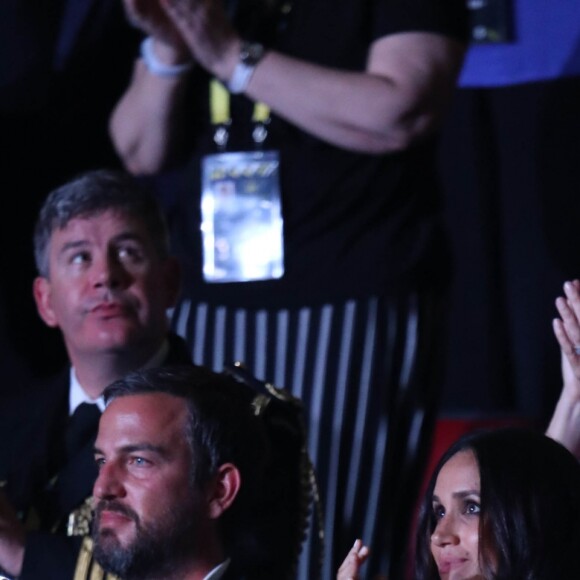 Meghan Markle a assisté le 23 septembre 2017 à la cérémonie d'ouverture des 3e Invictus Games fondés par le prince Harry, à Toronto, en compagnie de son ami Markus Anderson. Son boyfriend le prince Harry était installé dix-huit rangs devant elle, au côté de Melania Trump et derrière Justin Trudeau.