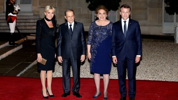 Brigitte Macron éblouit en noir devant Emmanuel... Soirée de gala à l'Elysée