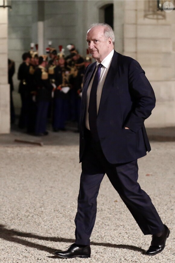 Hubert Védrine - Dîner d'Etat au Palais de l'Elysée en l'honneur de M. Aoun, Président de la République Libanaise, à Paris, le 25 septembre 2017. © Stéphane Lemouton/Bestimage