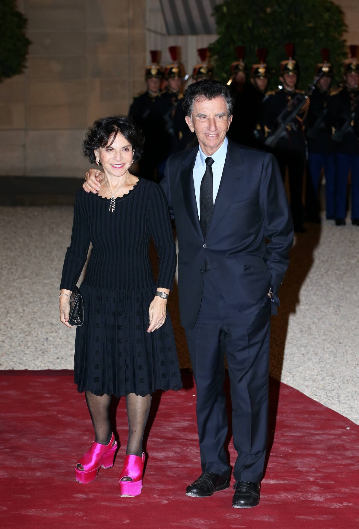 Photo : Jack Lang et sa femme Monique Lang - Dîner d'Etat au Palais de ...
