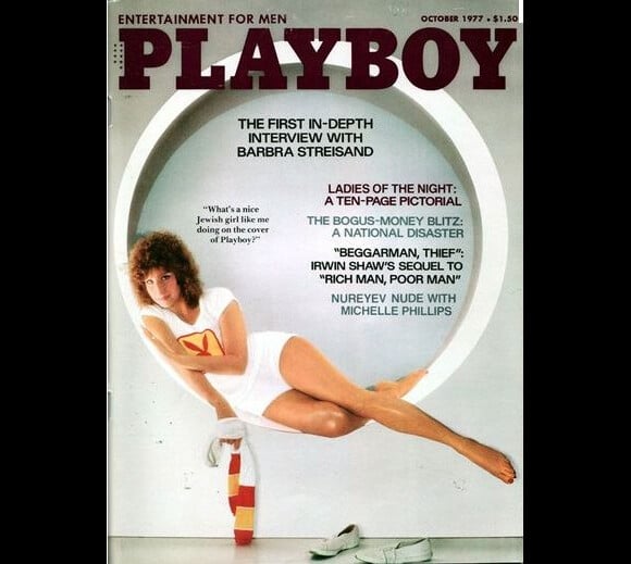 Barbra Streisand en couverture de Playboy, en 1977.
